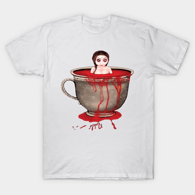 Cup of Blood T-Shirt by roublerust